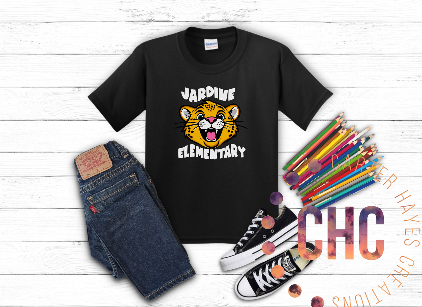 Jardine Jaguar White Font- Kid Sizes