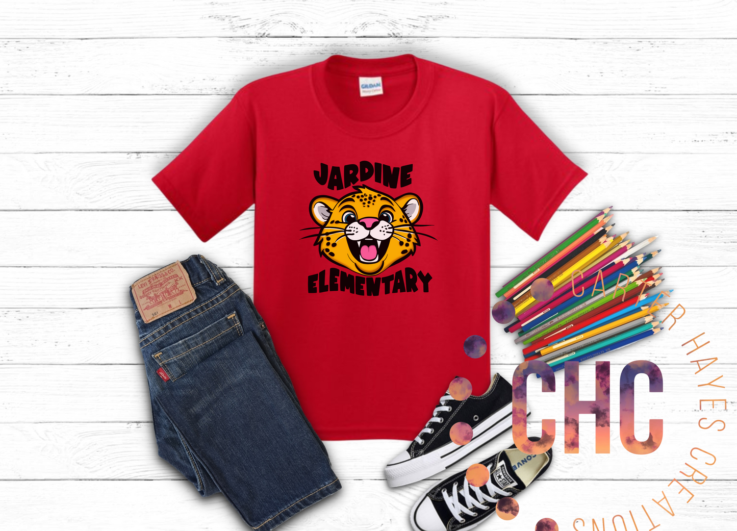 Jardine Jaguar Black Font- Kid Sizes