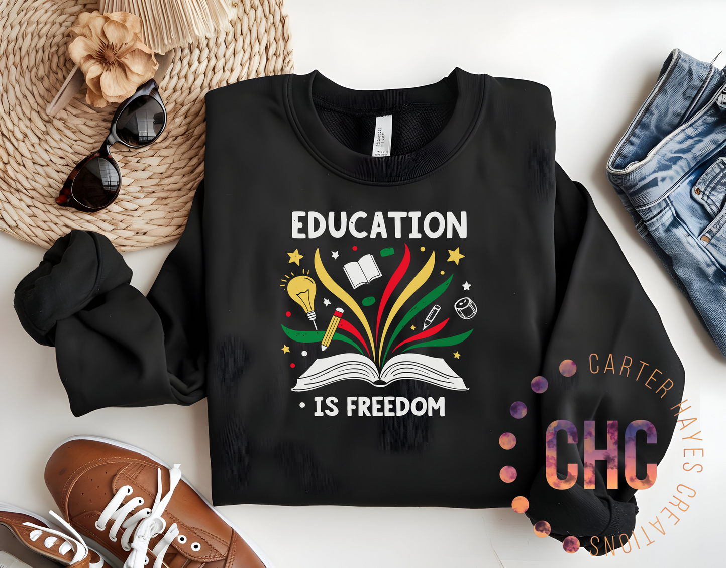 Education is Freedom- Adult Sizes