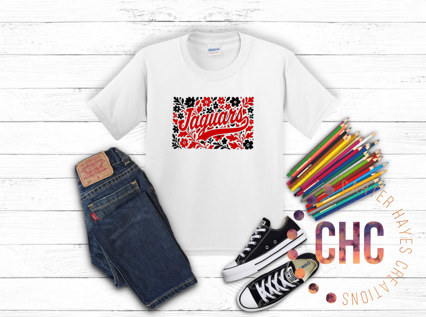 Floral Jaguars- Youth Sizes